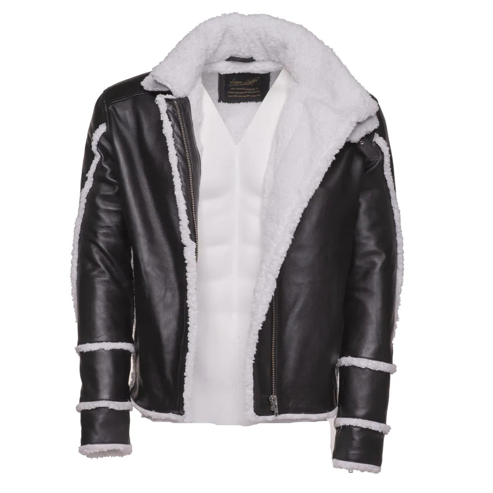 Harry's Sherpa Leather jacket with double collar