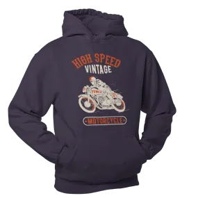 High Speed Vintage Motorbike Humour Hoodie