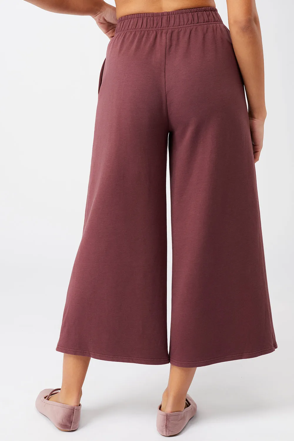 Holistic Wrap   Wild Leg Pants Cropped (Ruby)