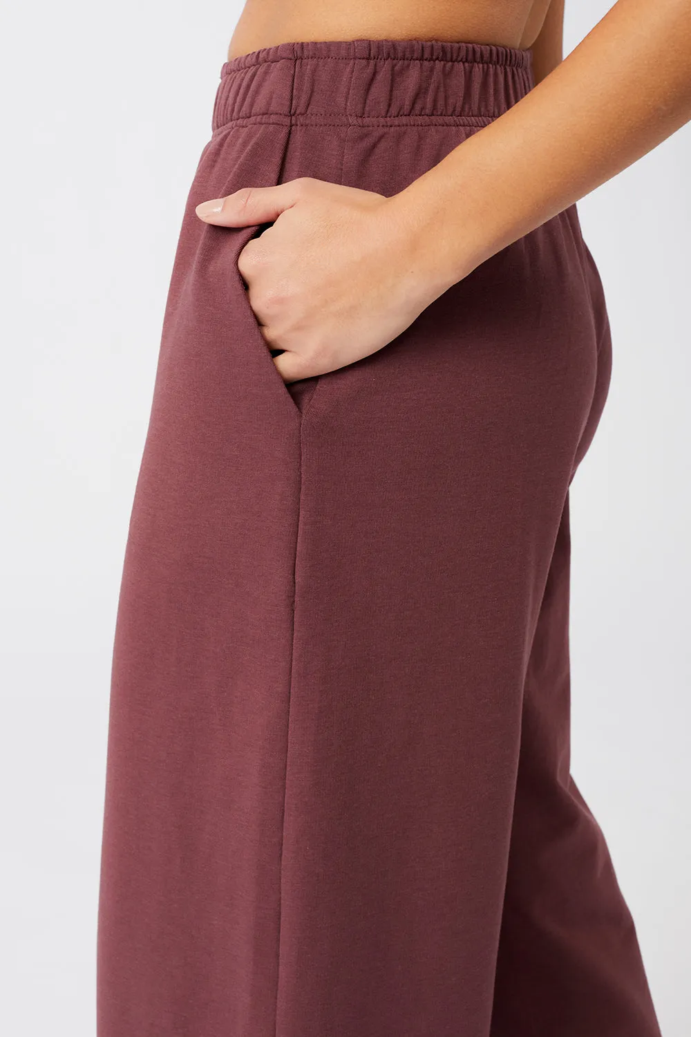 Holistic Wrap   Wild Leg Pants Cropped (Ruby)