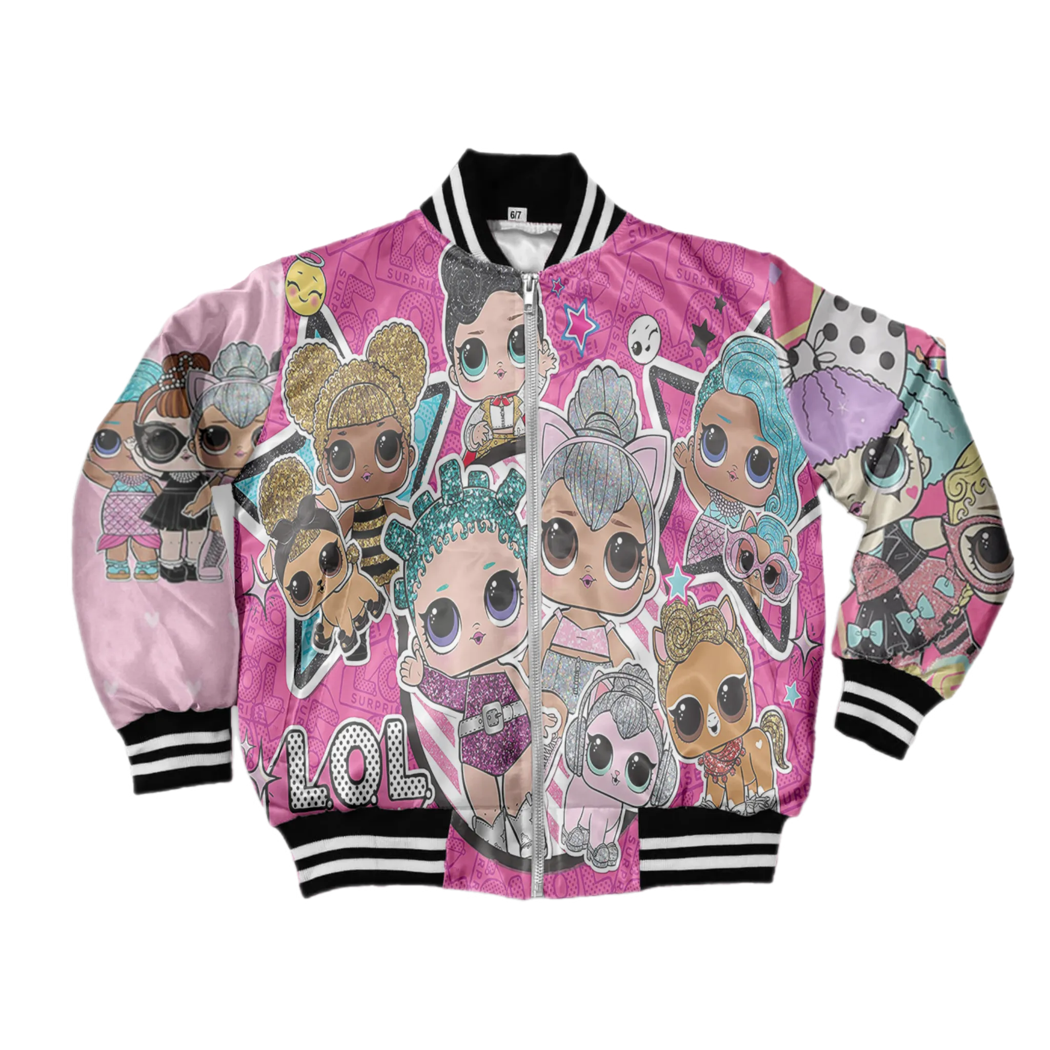 Kids glitter Doll Bomber