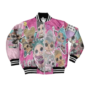 Kids glitter Doll Bomber