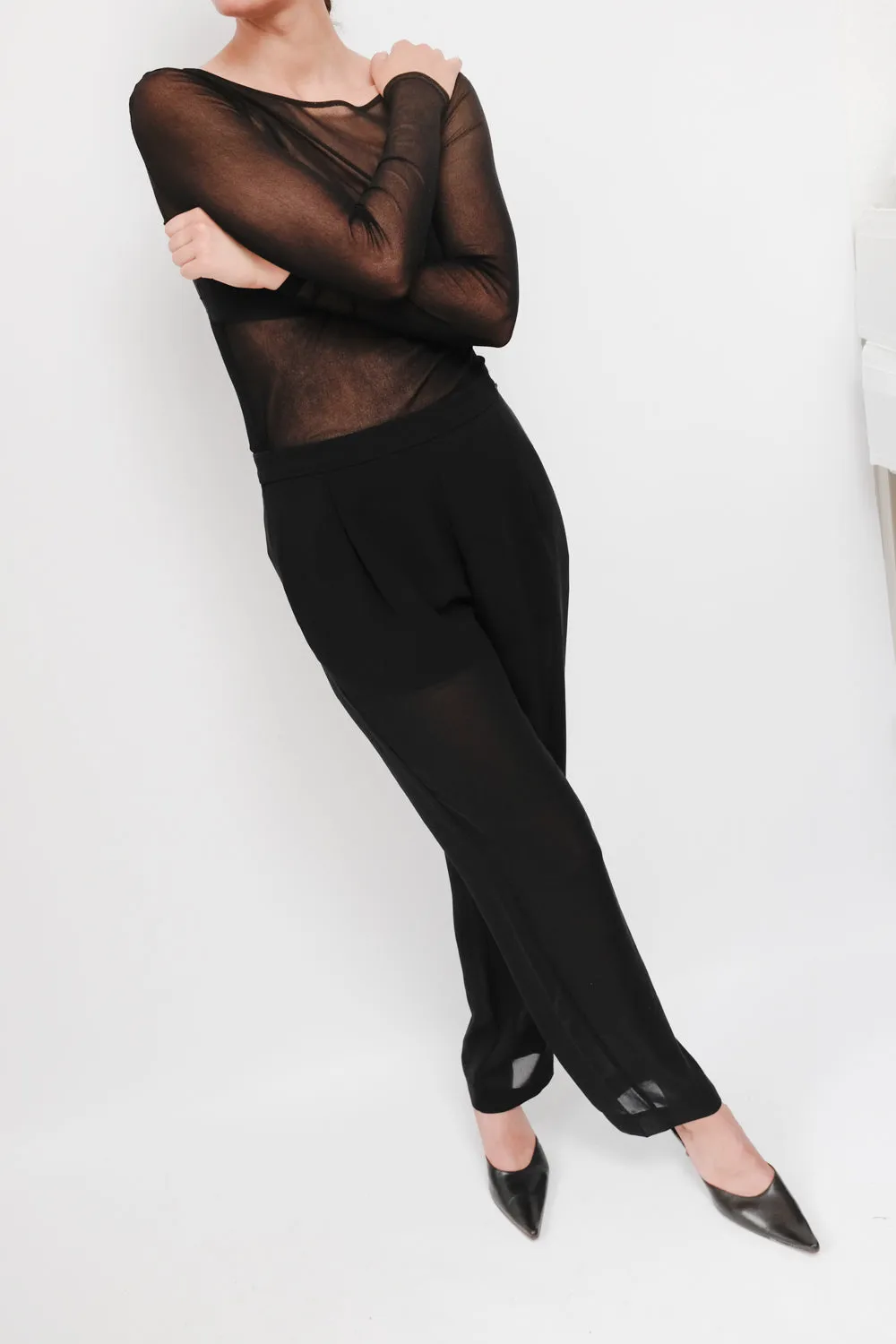 LUCID BLACK MISS SIXTY STRAIGHT LEG PANTS