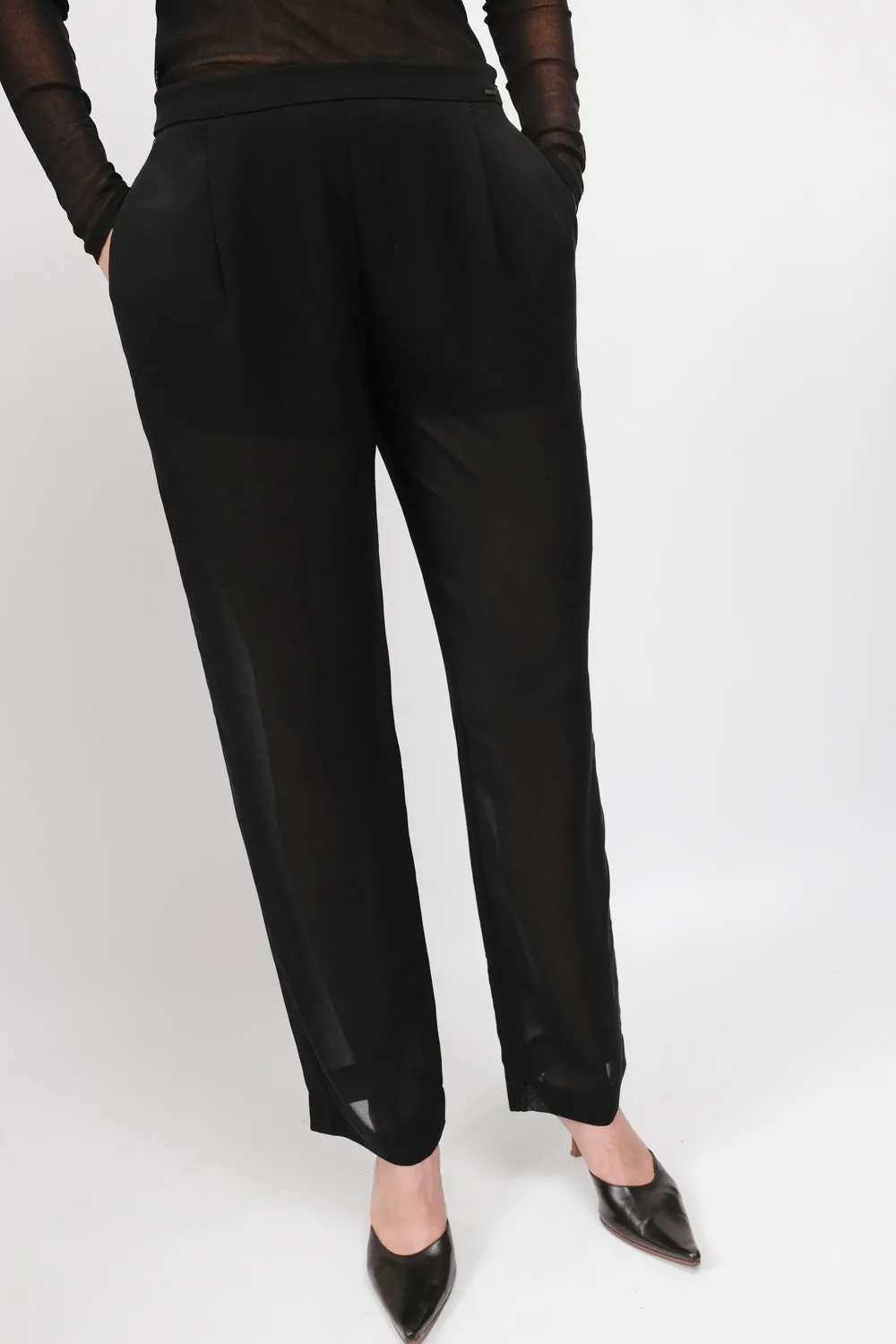 LUCID BLACK MISS SIXTY STRAIGHT LEG PANTS