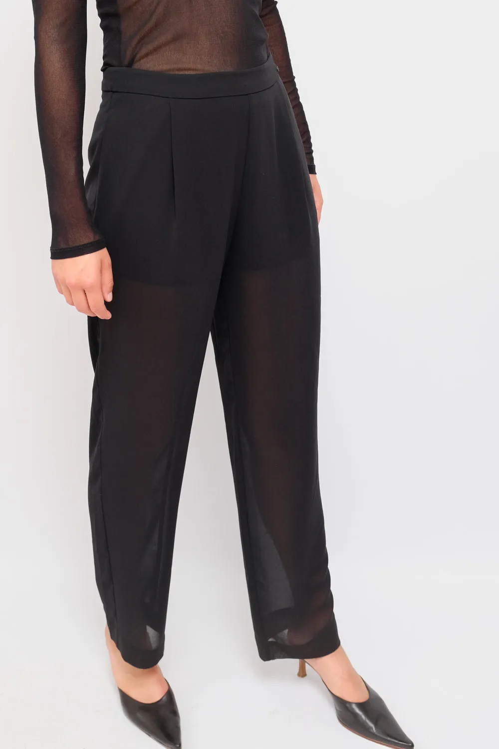 LUCID BLACK MISS SIXTY STRAIGHT LEG PANTS