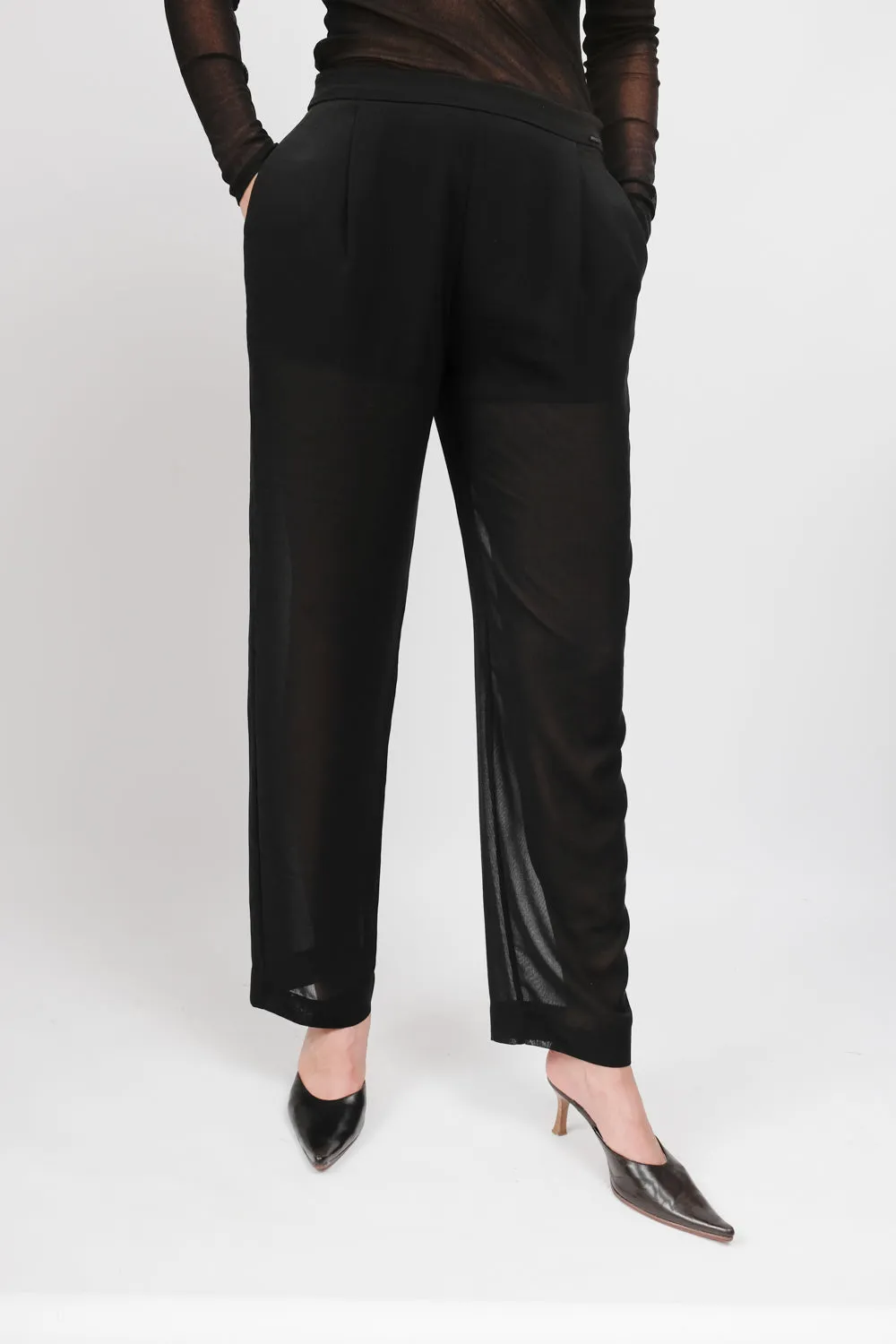 LUCID BLACK MISS SIXTY STRAIGHT LEG PANTS