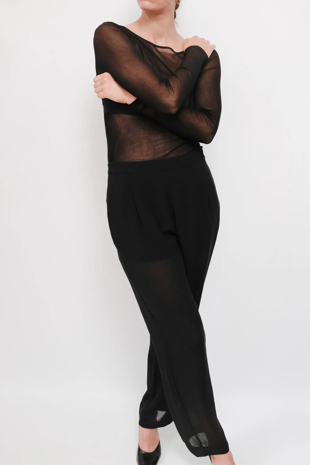 LUCID BLACK MISS SIXTY STRAIGHT LEG PANTS