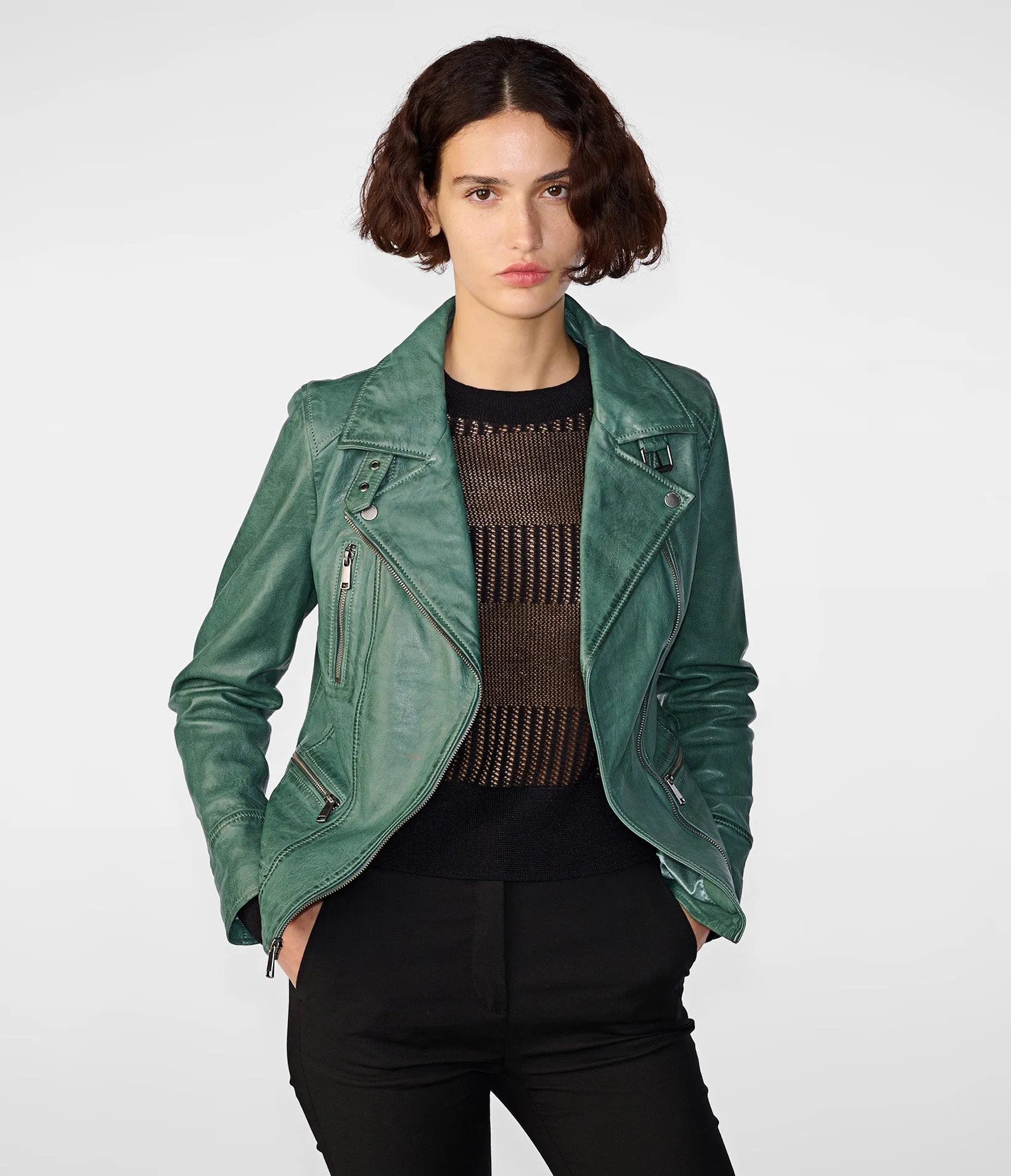 Marissa Moto Jacket Asymmetric