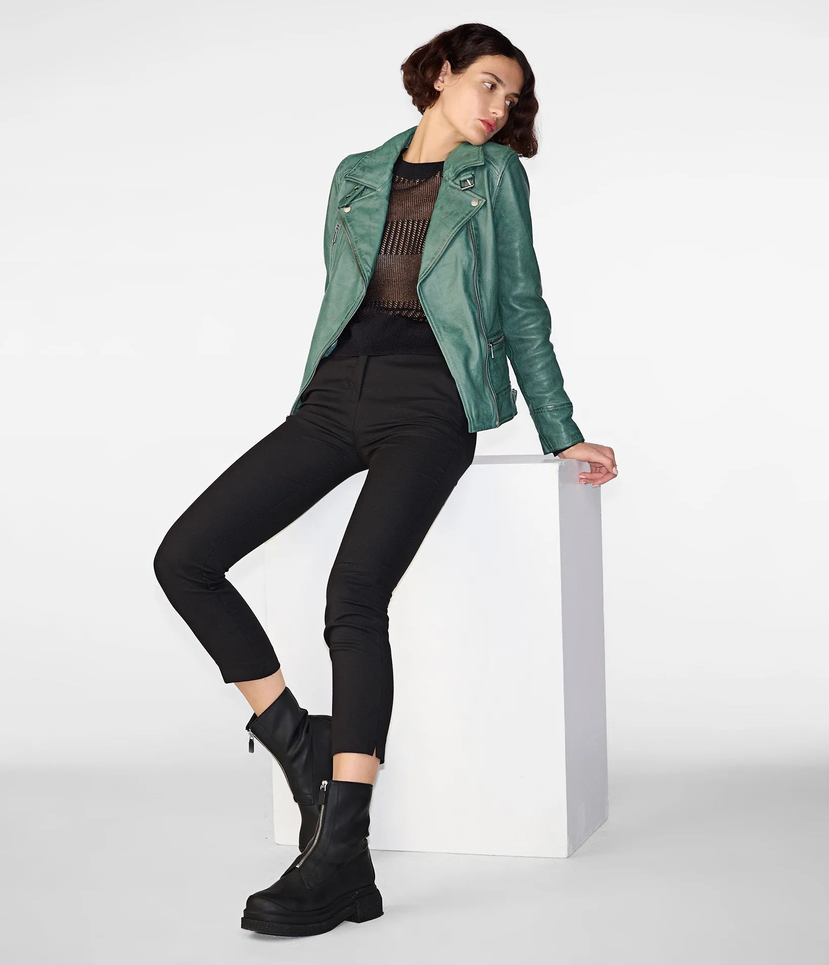 Marissa Moto Jacket Asymmetric