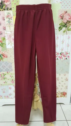 Maroon Rib Pants SAM016