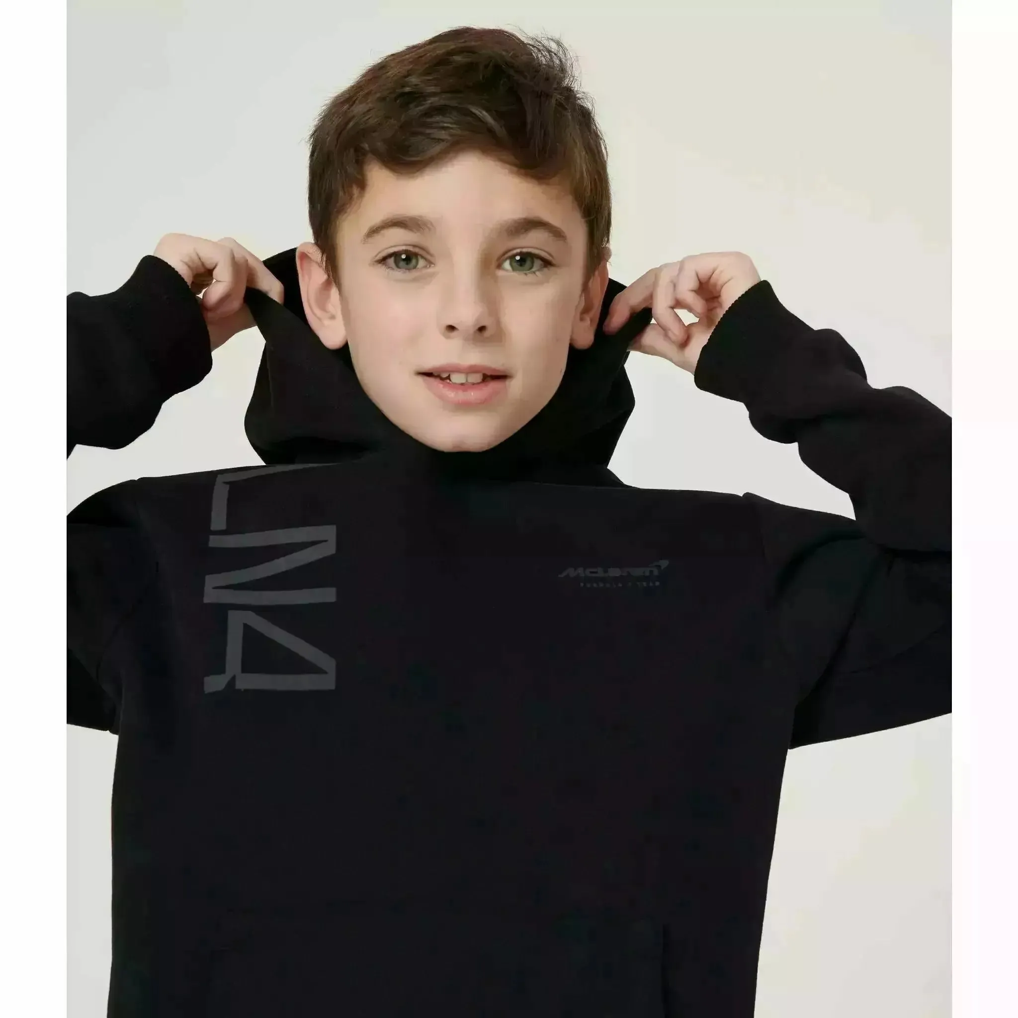 McLaren F1 Kids Lando Norris Core Hoodie- Youth Black