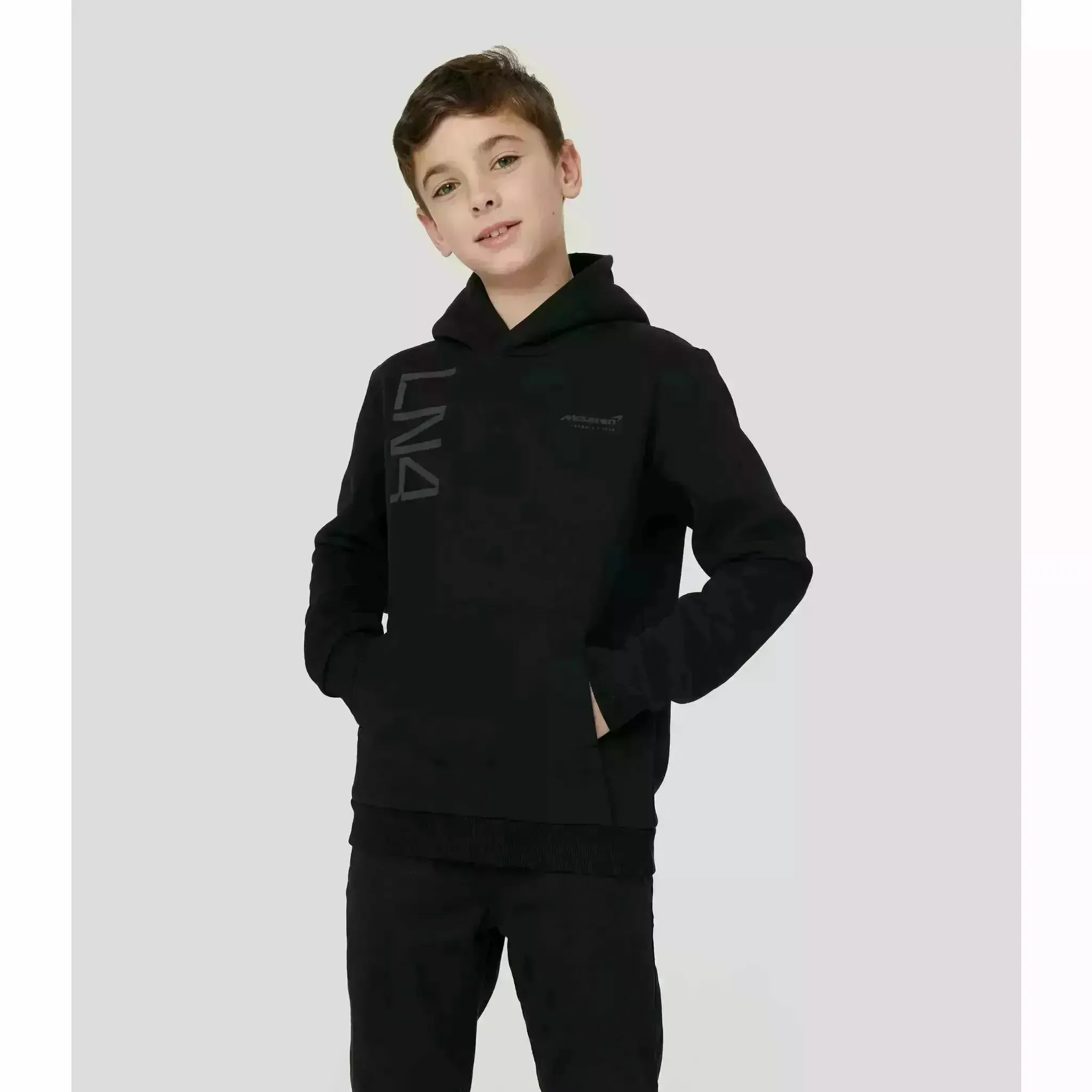 McLaren F1 Kids Lando Norris Core Hoodie- Youth Black