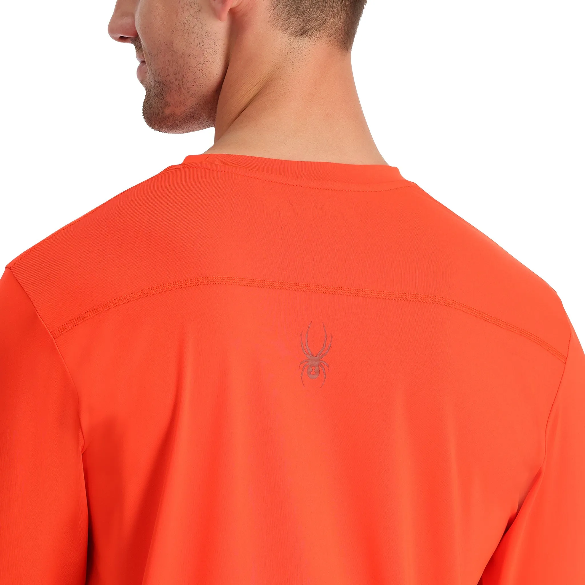 Mens Arc Long Sleeve Tech Tee - Twisted Orange