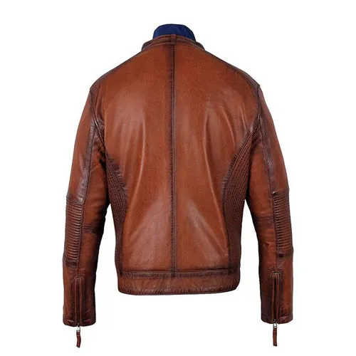 Men's Ruda Burnished Leather Jacket