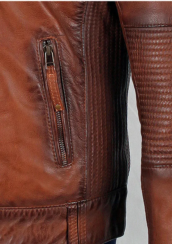 Men's Ruda Burnished Leather Jacket