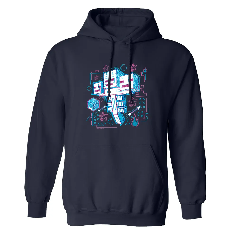 Minecraft Acid Sketch Wither Pullover Hoodie