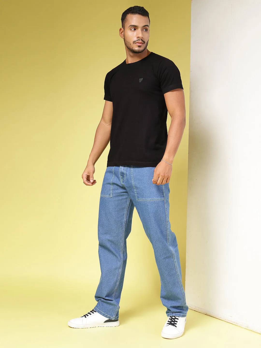 Modern Straight Fit Cotton Denim Jeans