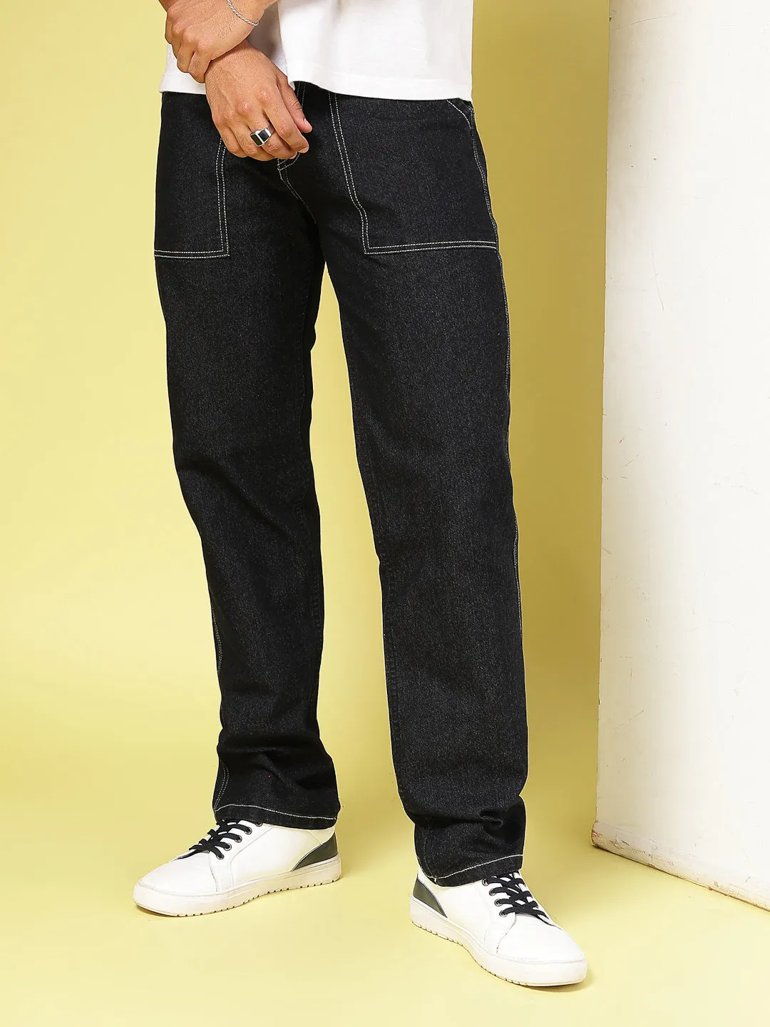 Modern Straight Fit Cotton Denim Jeans