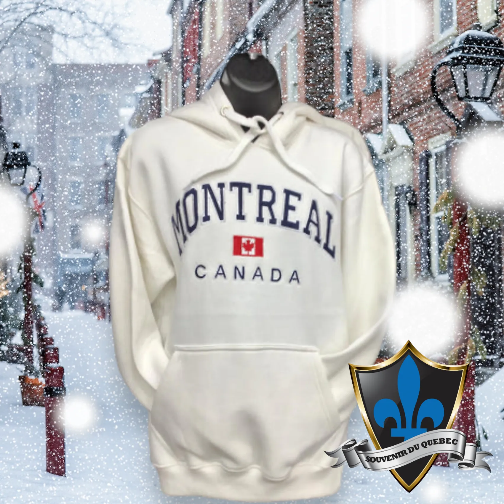 Stylish Montreal Embroidered Hoodie Sweatshirt