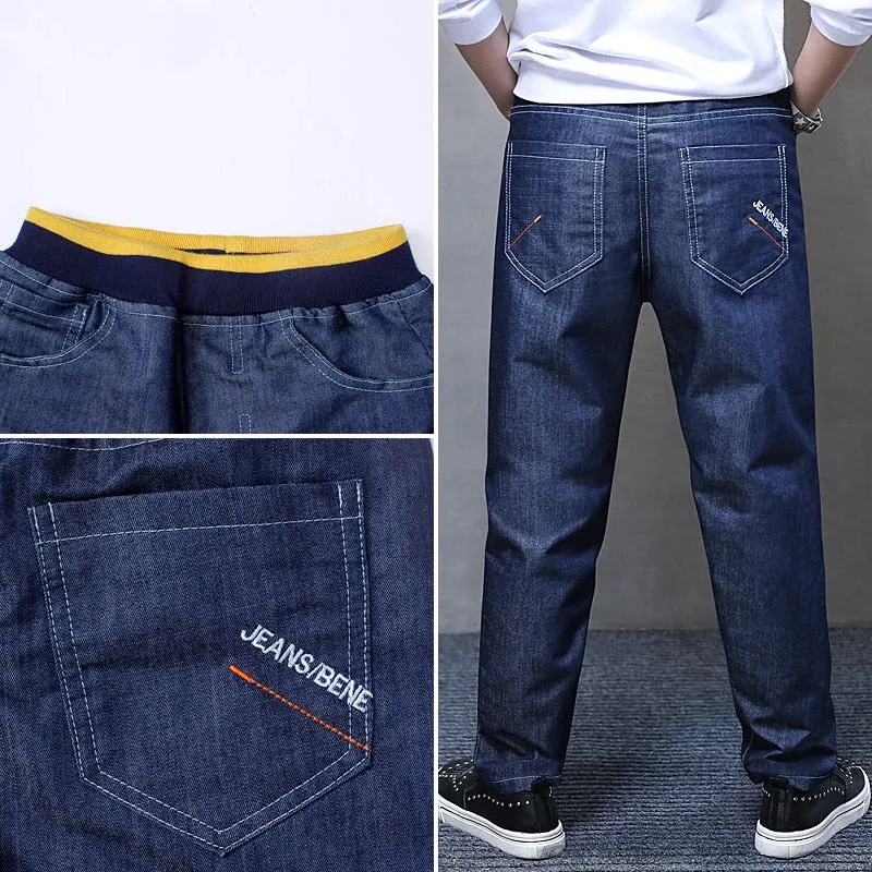 New Arrival Big Boys Jeans Trousers Spring 2020 Teen Boys Pants Size 14 Solid Color Blue Denim Pant Teenage Clothes Kid Clothing