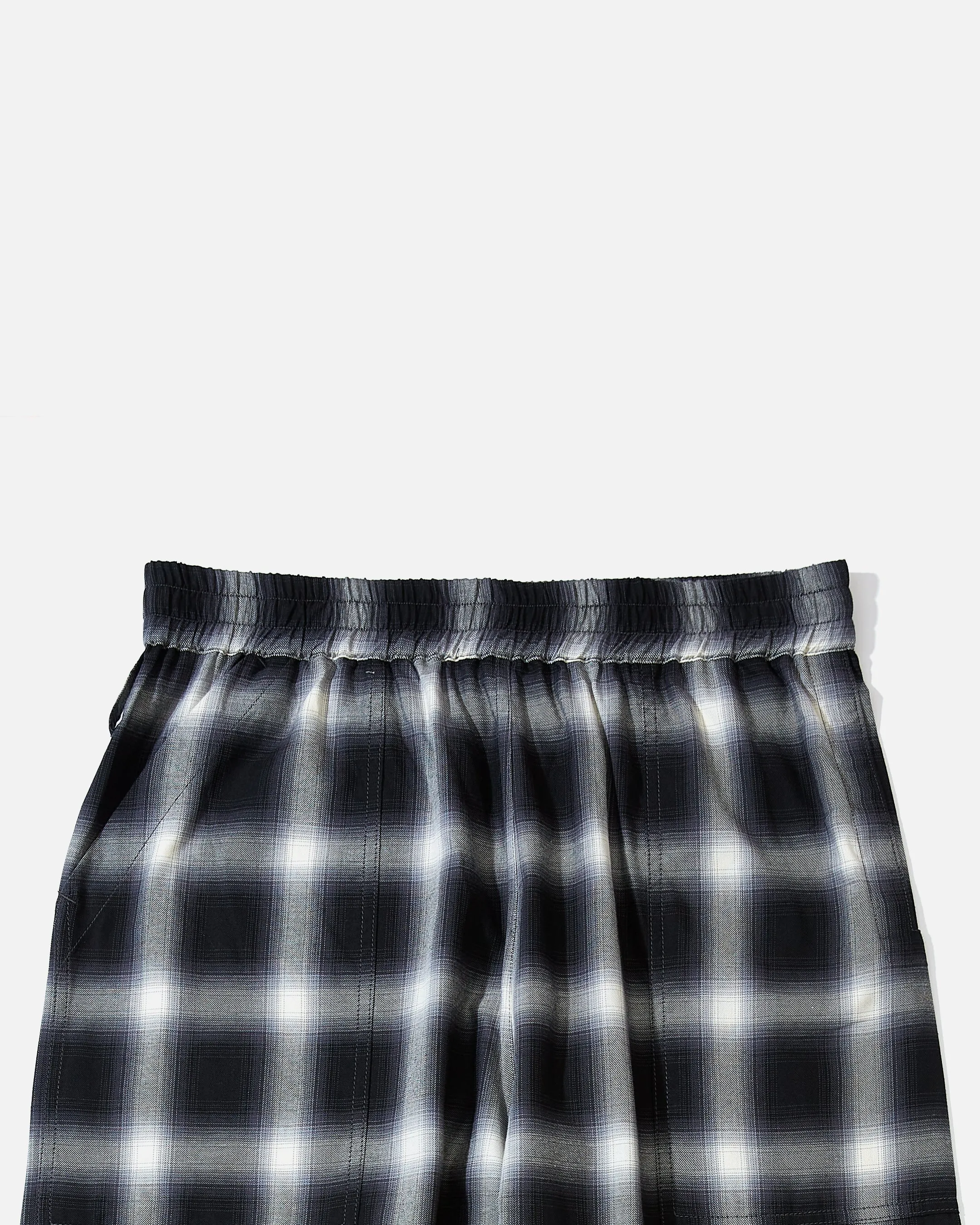 Night Pants Ombre - Black Plaid