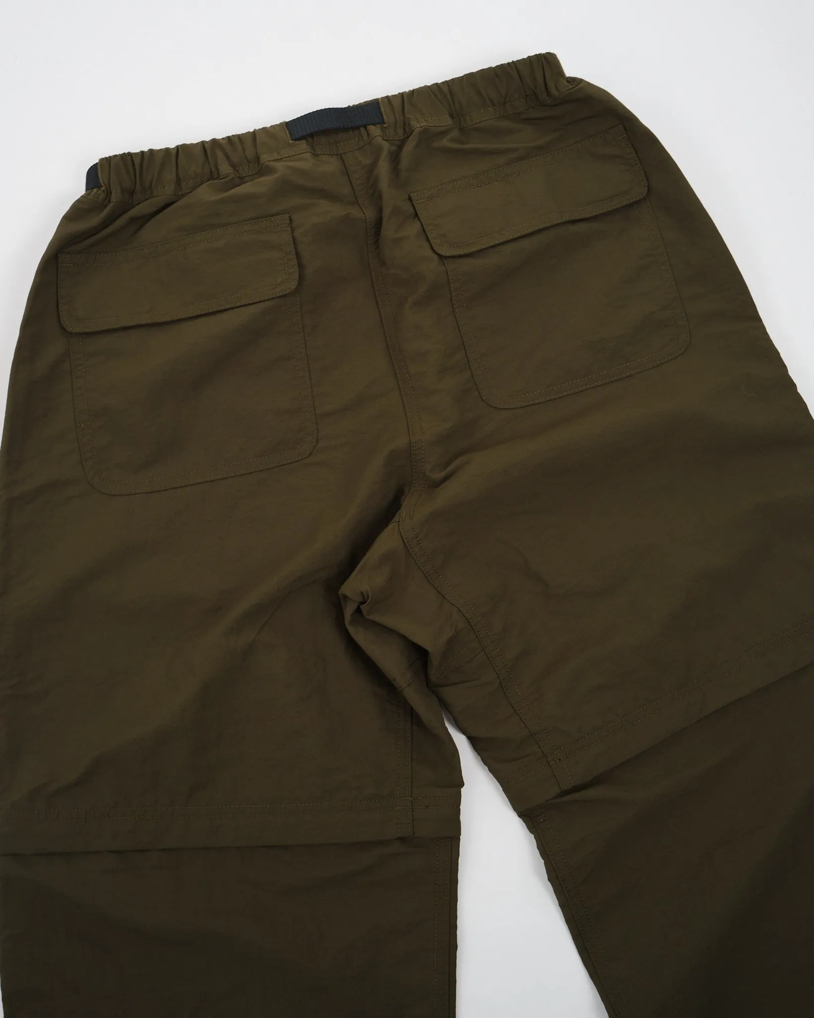 Nylon Tussah Convertible Pant Deep Olive