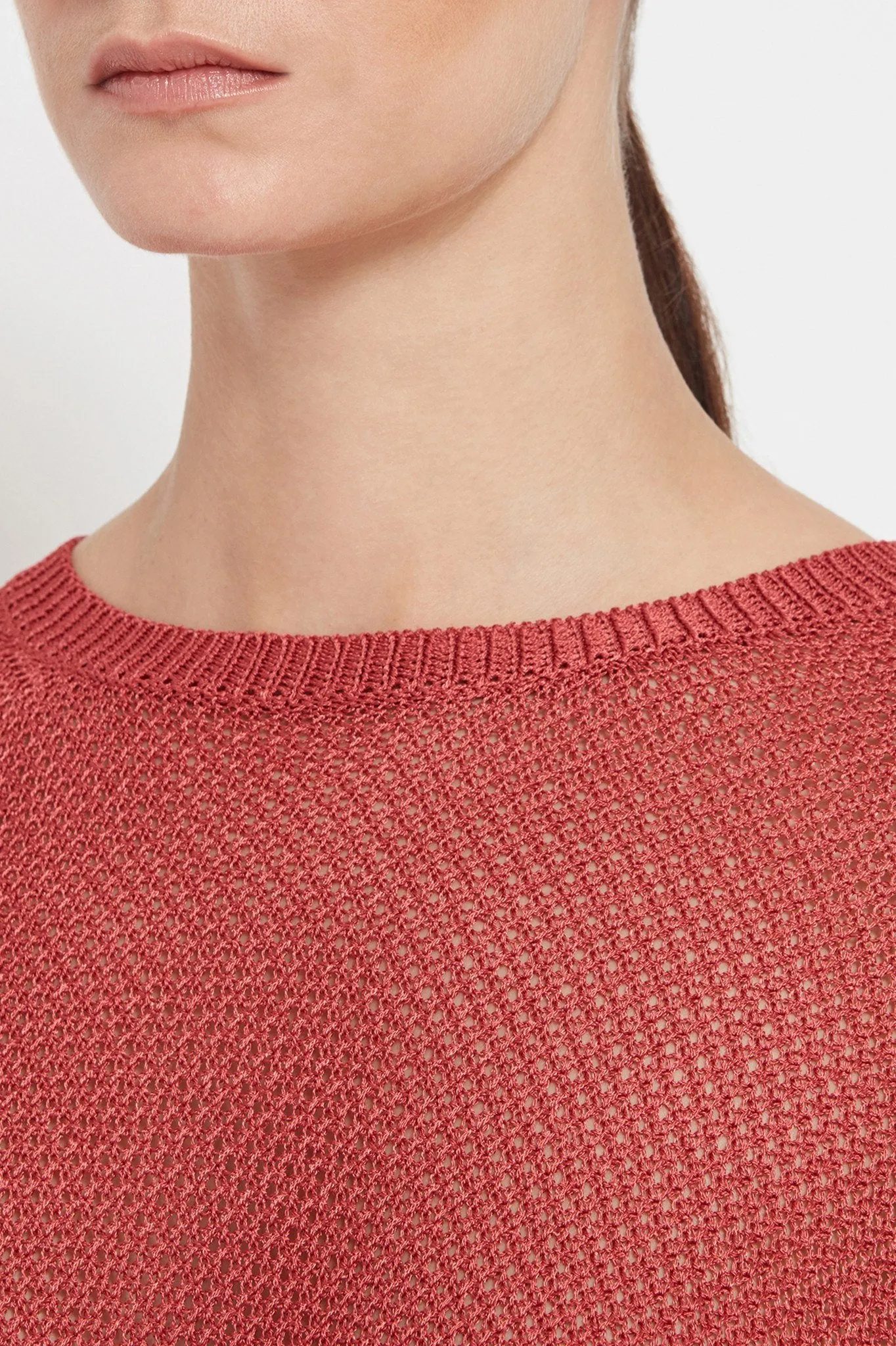 Paige Sweater: Open Mesh Weave Sweater