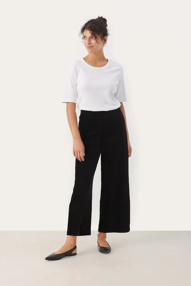 PART TWO ILLISANNA BLACK CORD TROUSERS