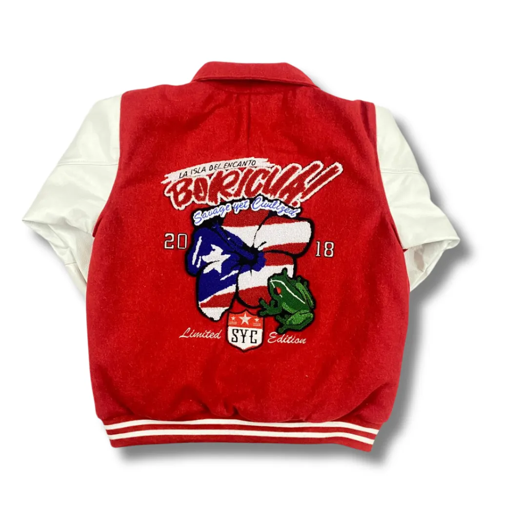 Premium Puerto Rico (RED)Varsity Jacket