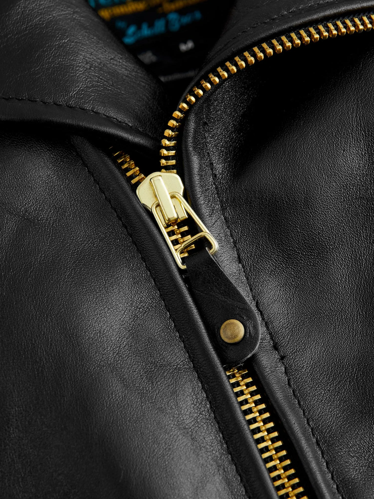 "3sixteen x Schott NYC" 20th Anniversary Horsehide Perfecto Leather Jacket in Black