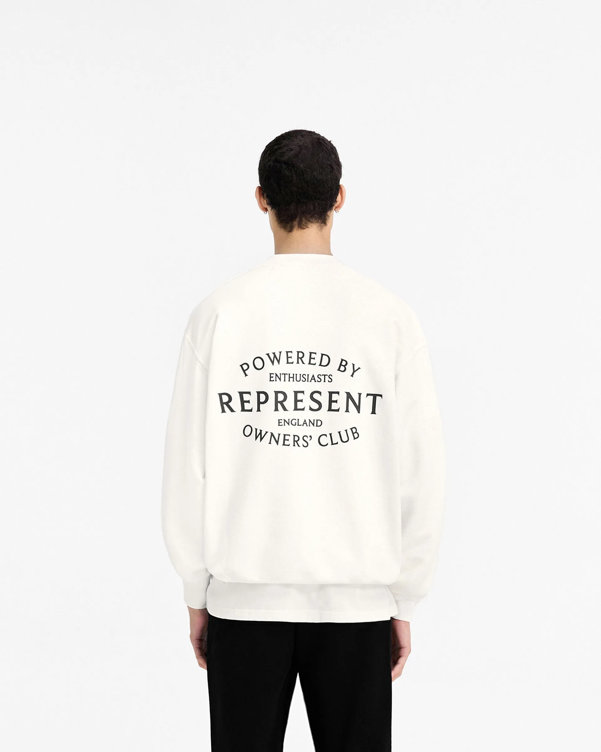 Represent Owners Club Stamp Sweater - Flat White