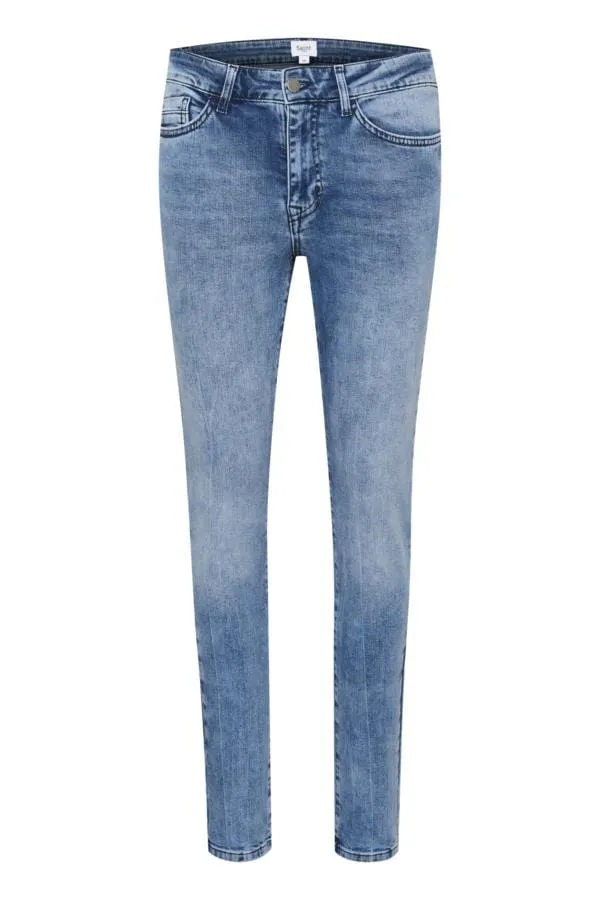 Saint Tropez Slim Leg Jeans Light Blue