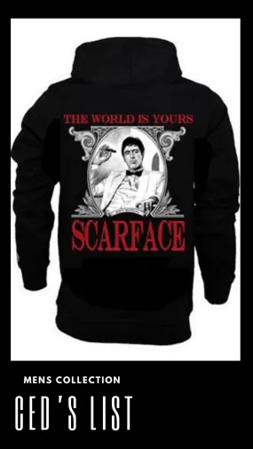 Premium Quality, Scarface-Themed The World is Yours Unisex Hoodie