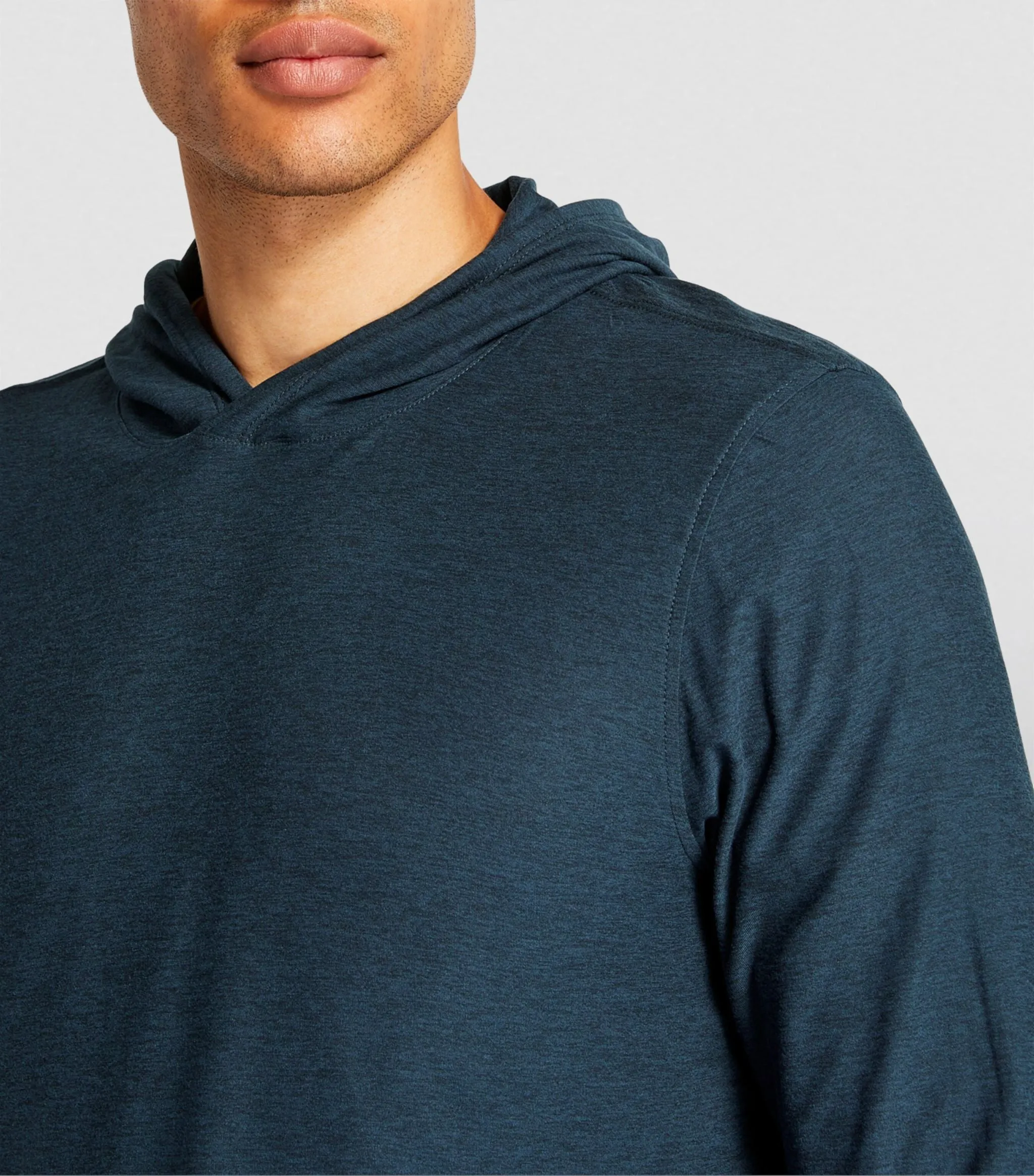 Strato Tech Hoodie: Heather Navy