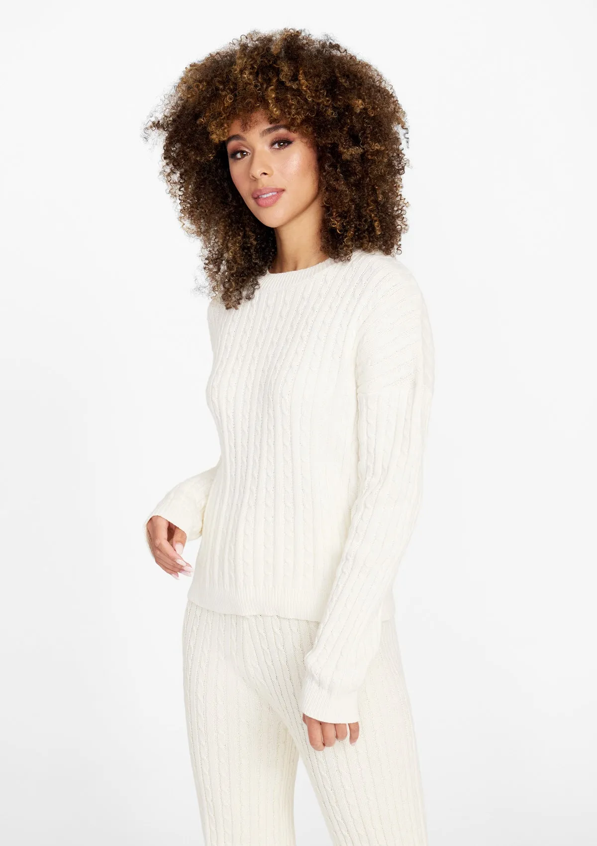 Tall Dakota Cable Knit Sweater