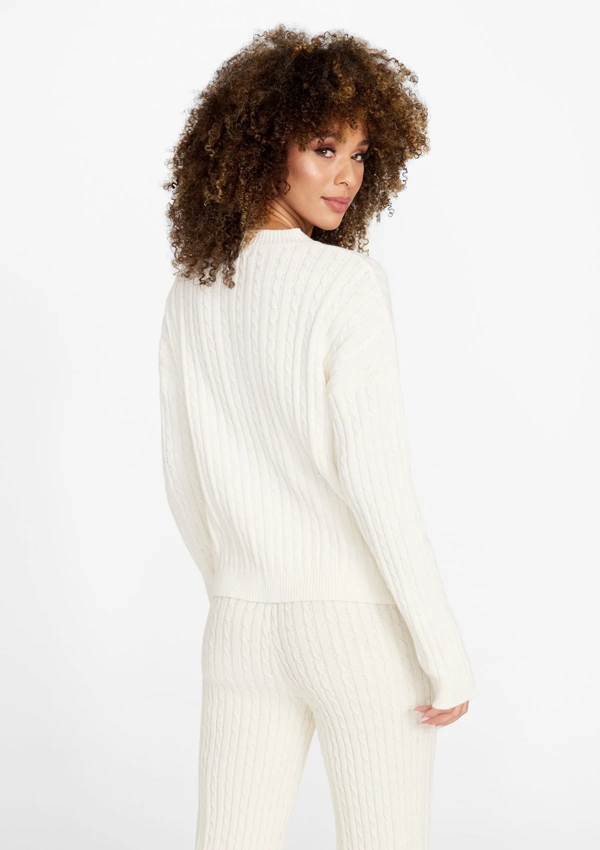 Tall Dakota Cable Knit Sweater