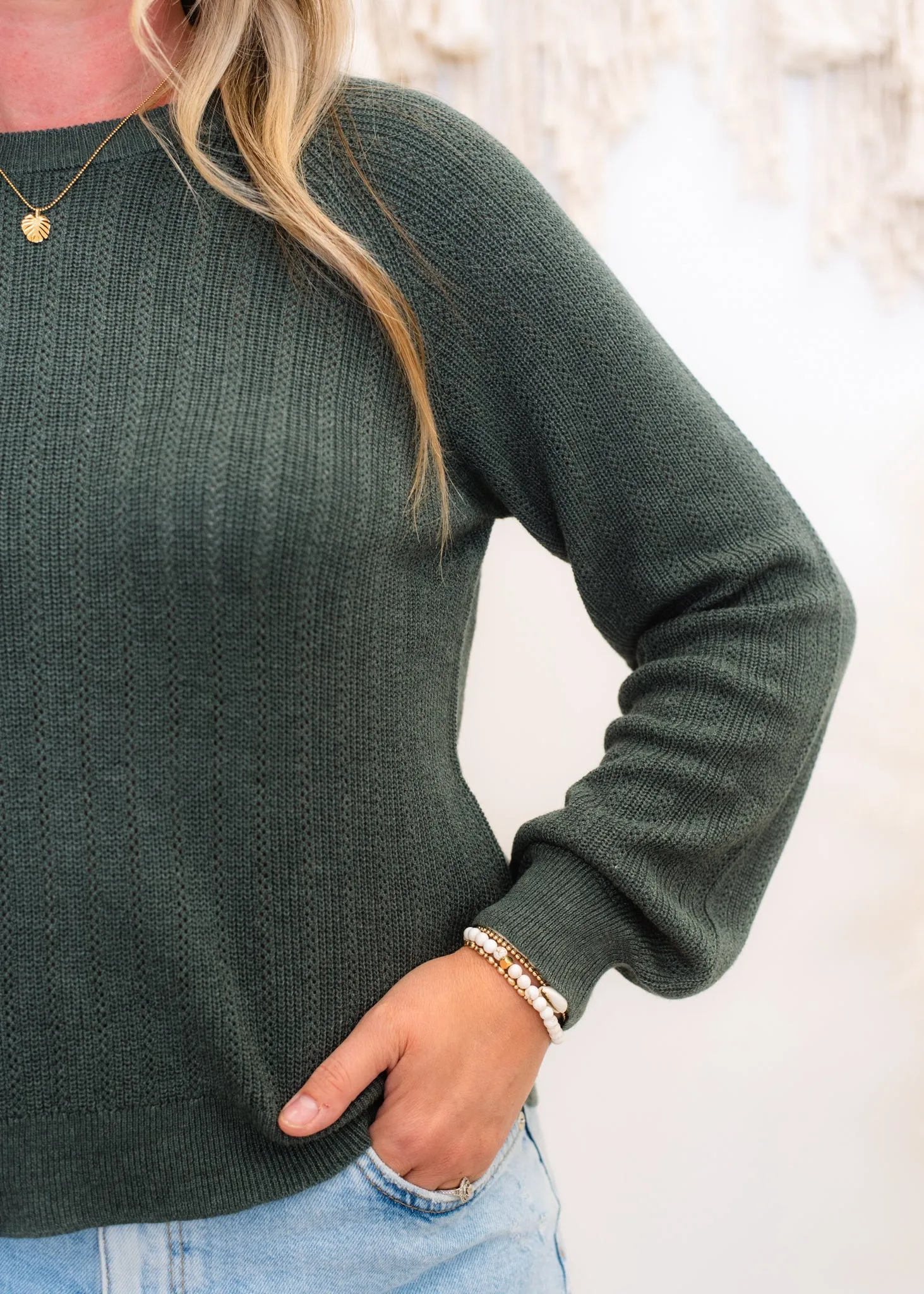 The New Lex Sun Stitch O-Neck Pullover