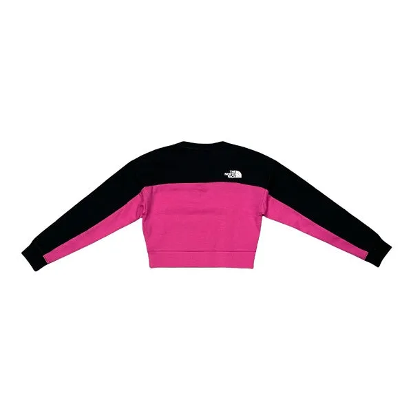 The North Face Girls Slacker Crew sweatshirt NF0A7R16B2C pink-black