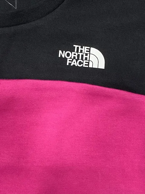 The North Face Girls Slacker Crew sweatshirt NF0A7R16B2C pink-black