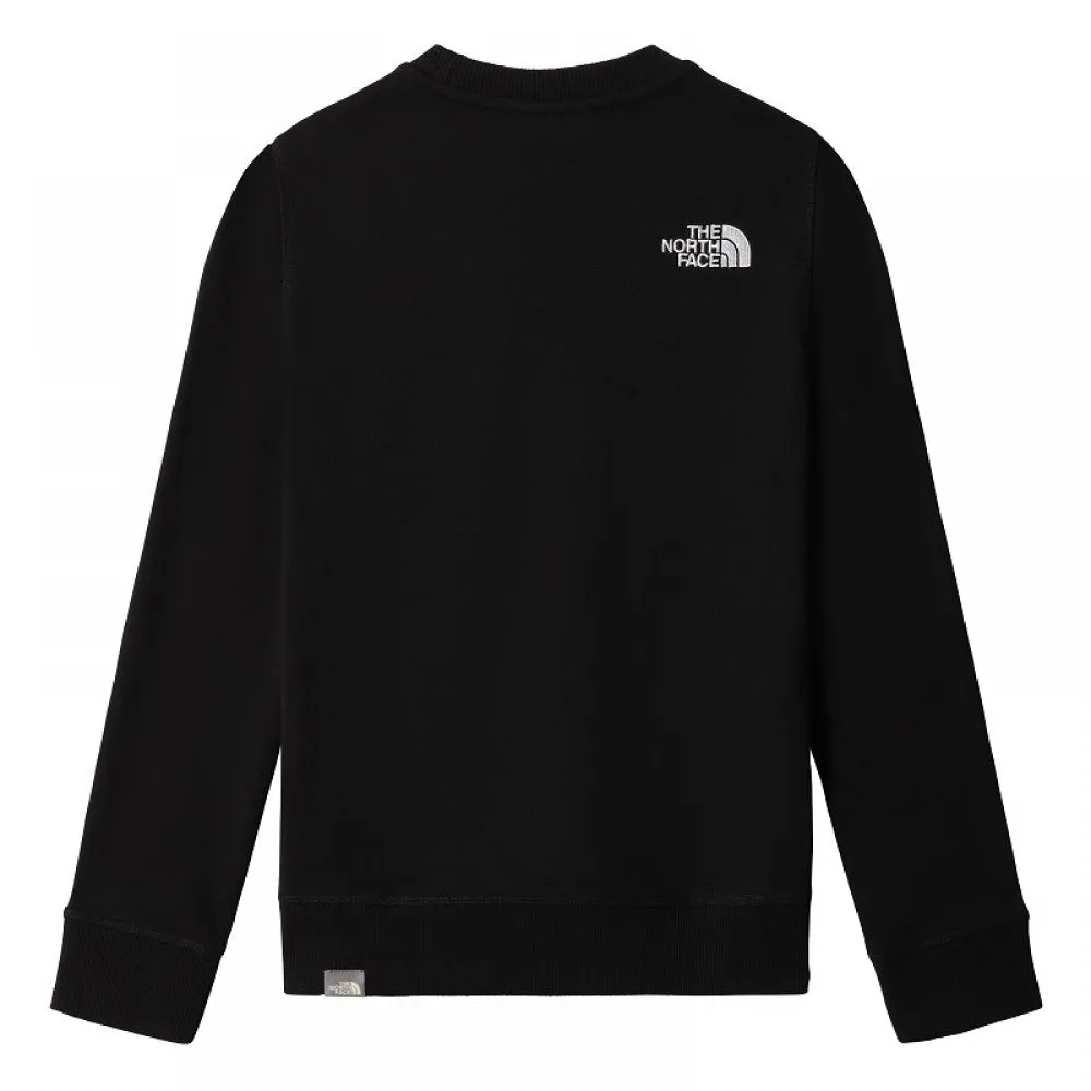 The North Face Light Crew boys' crewneck sweatshirt NF0A82EHJK31 black