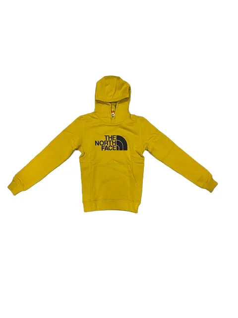 The North Face men's sweatshirt with hood and kangaroo pockets forward Drew Peak NF00AHJY76S gold 