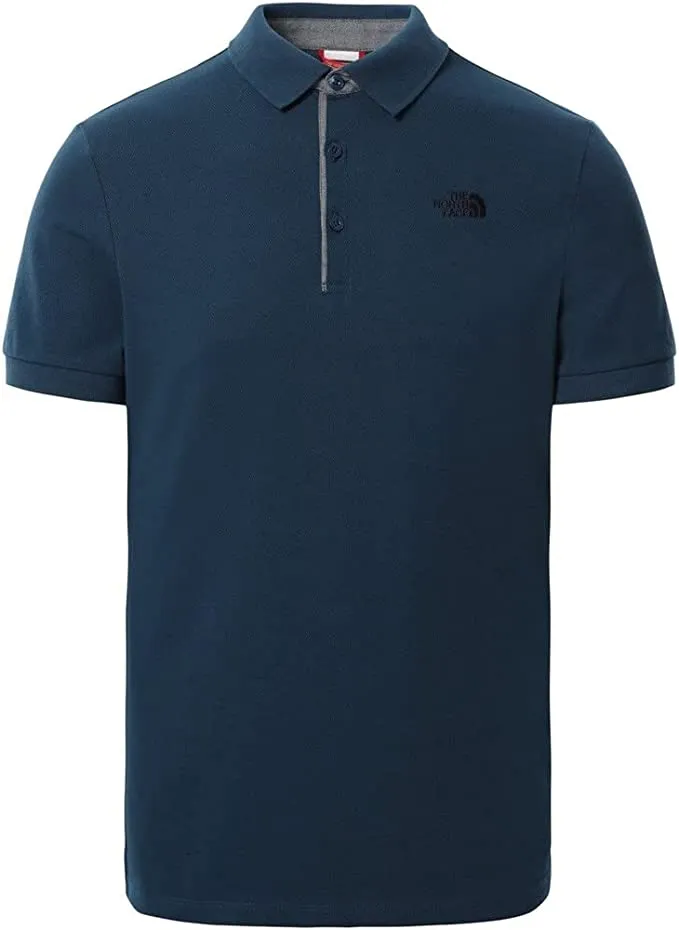 The North Fece Men's Premium Piquet Short Sleeve Polo NF00CEV4HDC1 shady blue