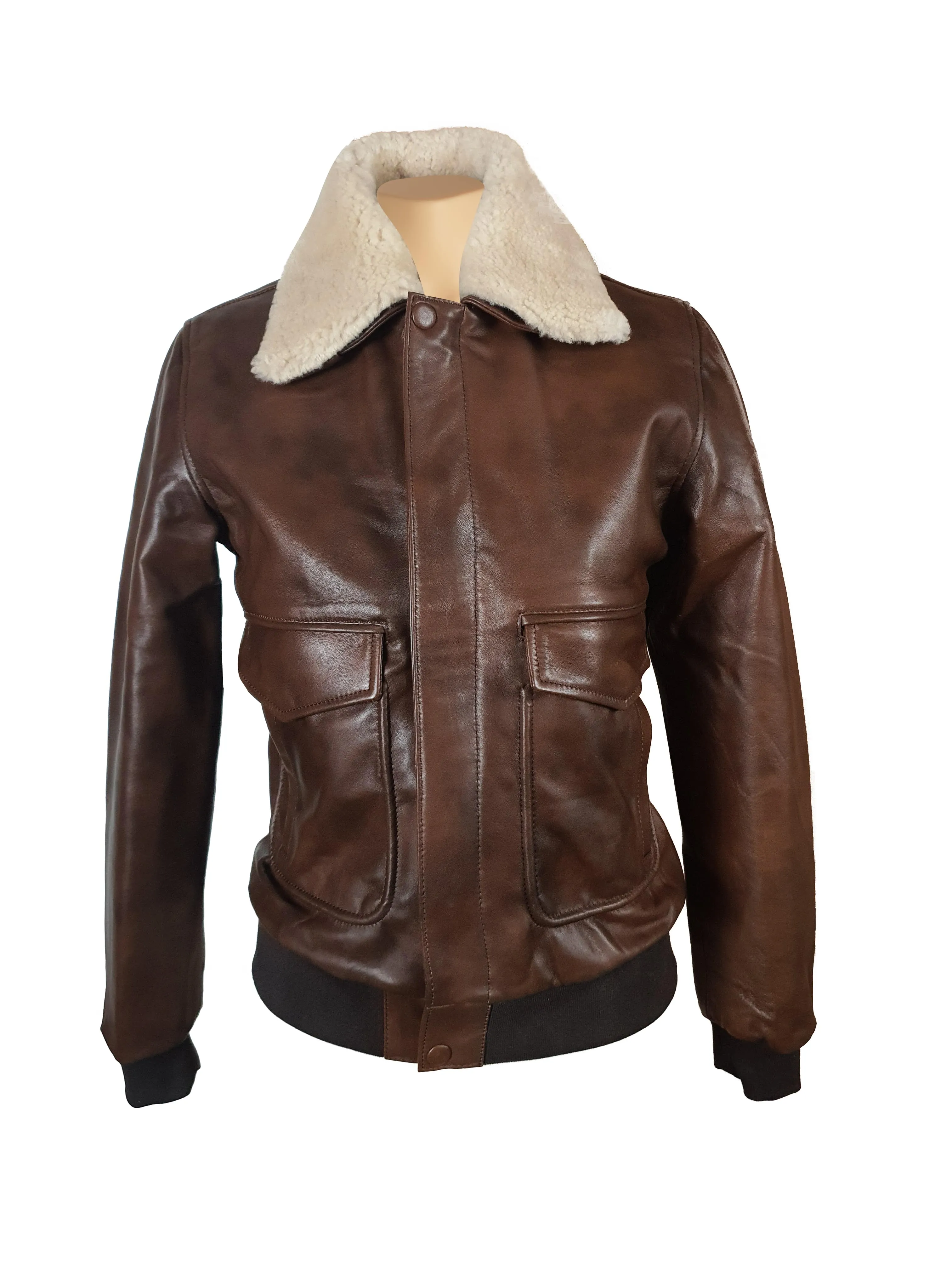 Winston's Leather Jacket with Fur collar