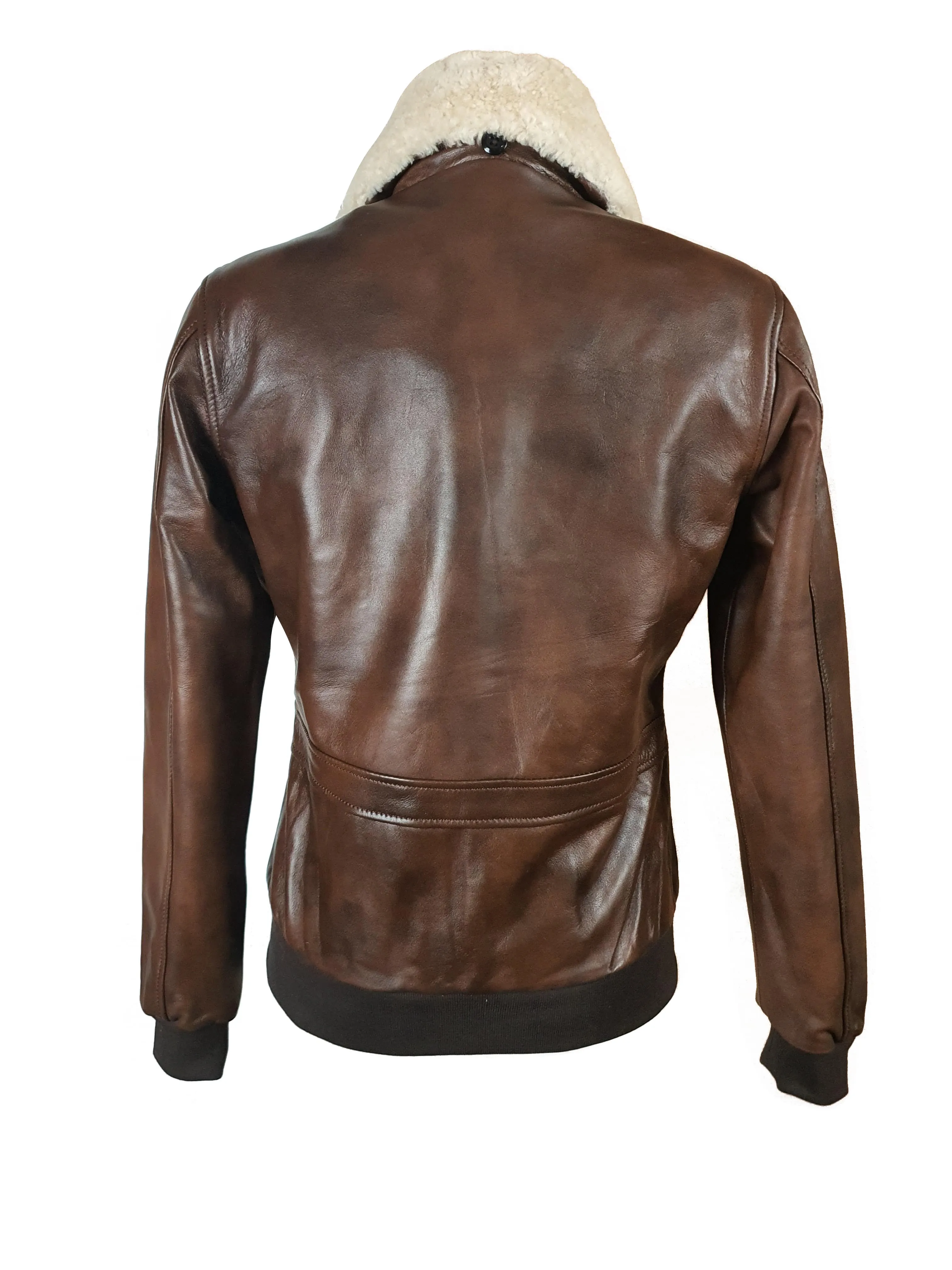 Winston's Leather Jacket with Fur collar