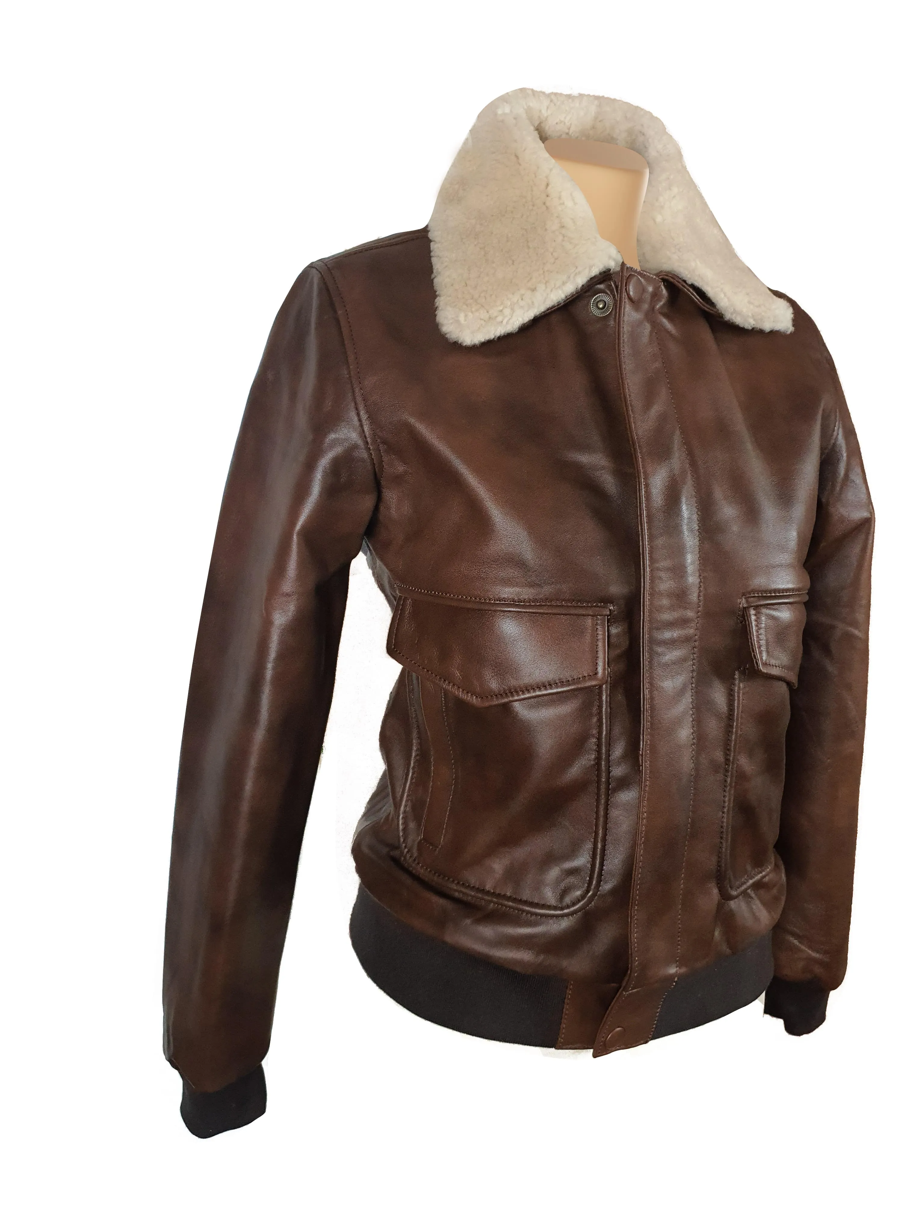 Winston's Leather Jacket with Fur collar