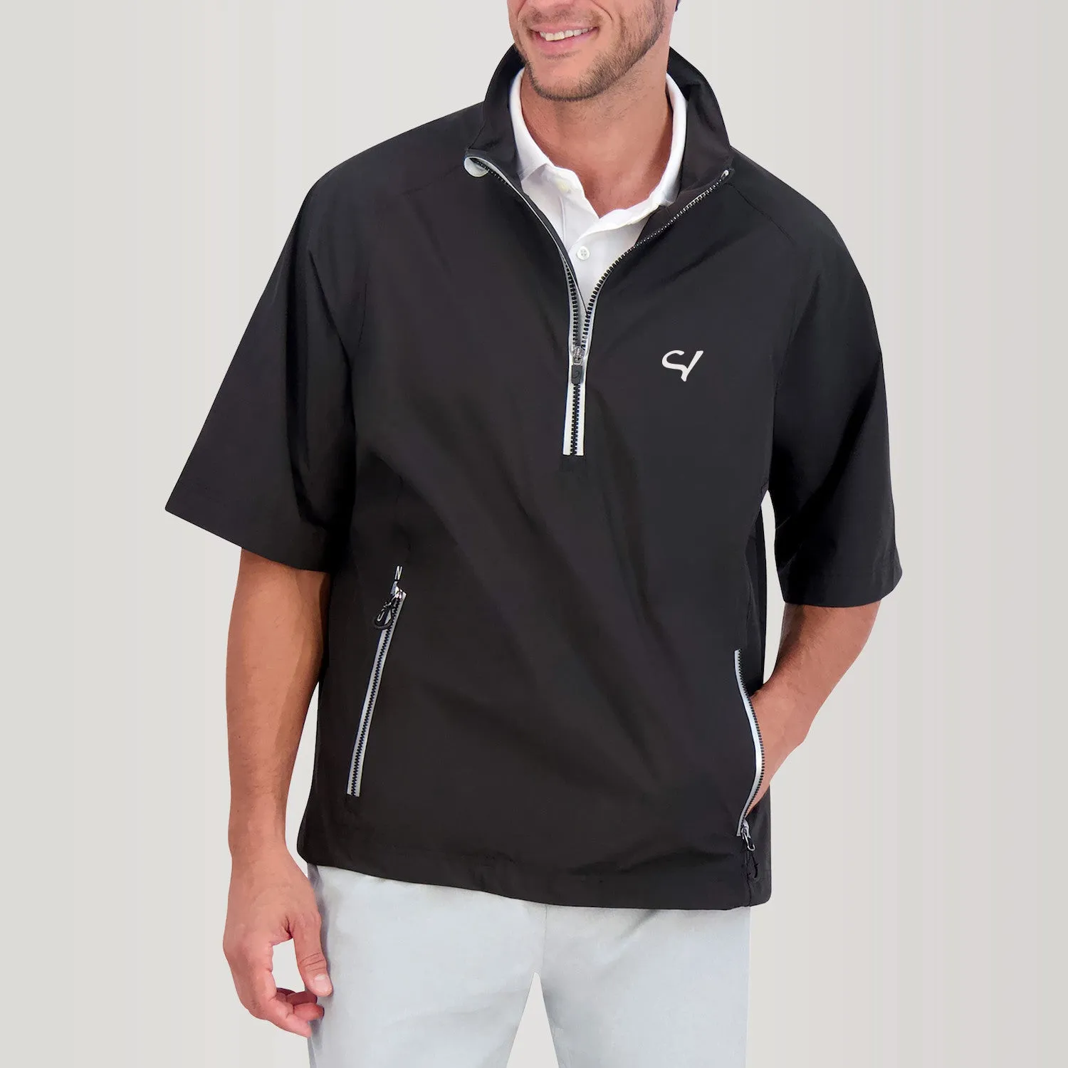 Zero Restriction Power Torque 1/4 Zip Rain Jacket