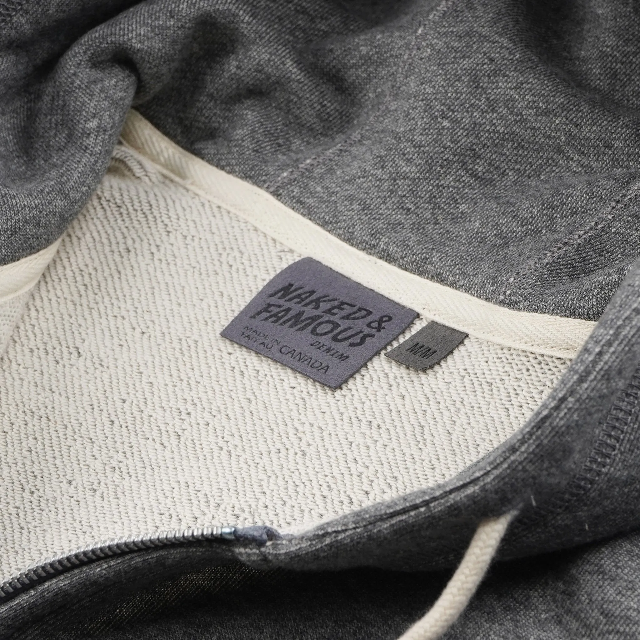 Zip Hoodie - Heavyweight Terry - Charcoal